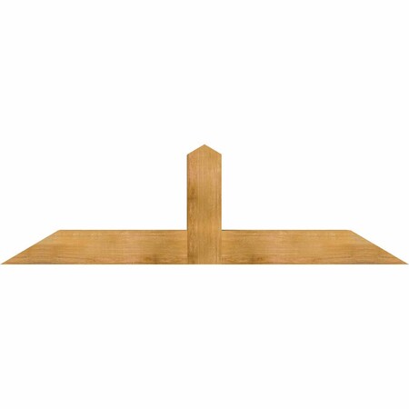 Ekena Millwork Portland Rough Sawn Timber Gable Bracket, Western Red Cedar, 72"W x 21"H x 6"D x 6"F, 7/12 Pitch GBW072X21X0606POR00RWR